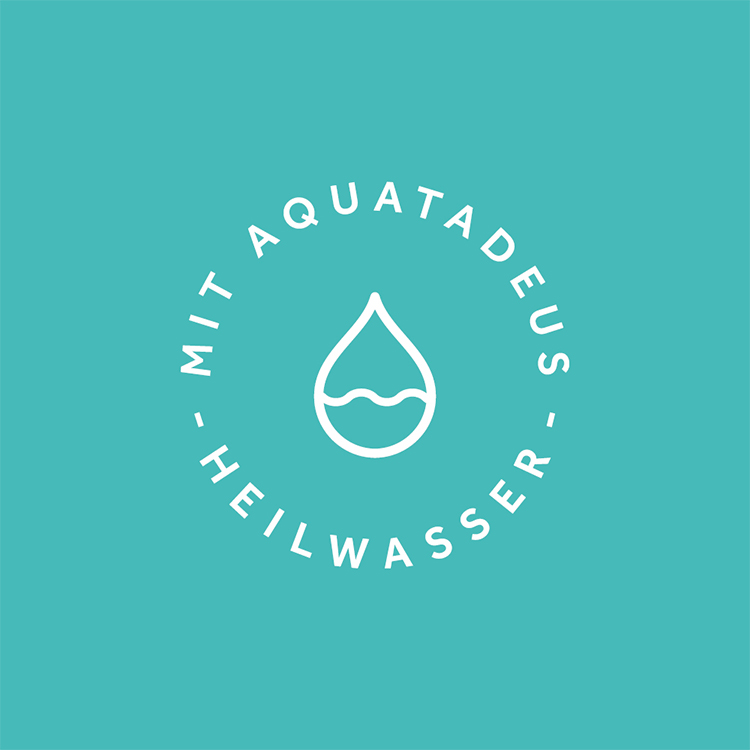 Logo mit Aquatadeus Heilwasser