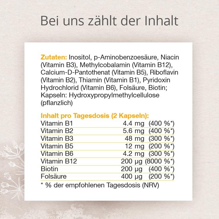 Vitamin-B-Mix - Alle B-Vitamine Hochkonzentriert Und In Kapseln