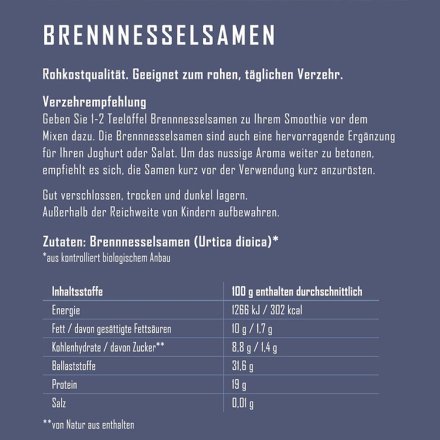 Brennnessel Samen - Bio - 80g