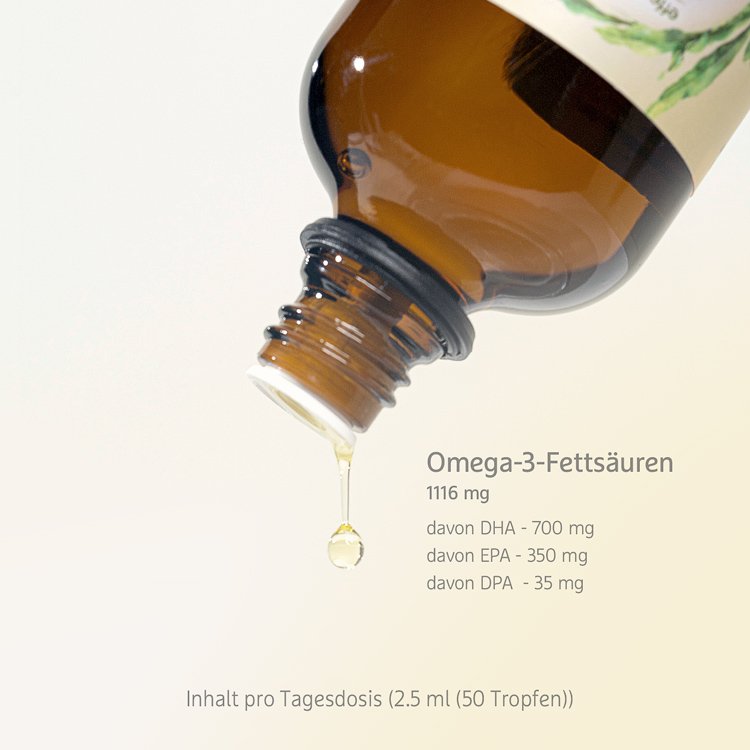 Omega 3 Fluid Algenöl Mit Epa And Dha 50 Ml Myfairtrade